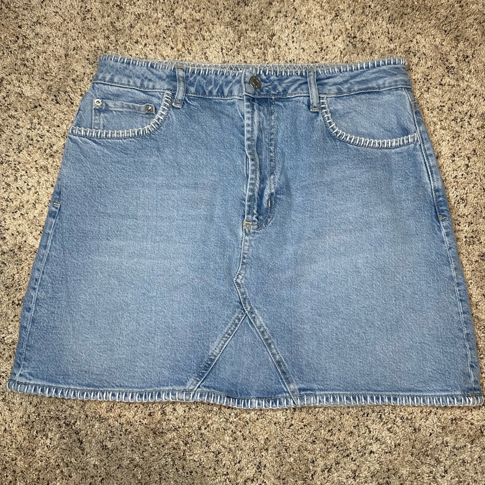 Vintage Style Rails Denim Skirt - Size 30 - Laurel Skirt -Harbor Blanket Stitch
